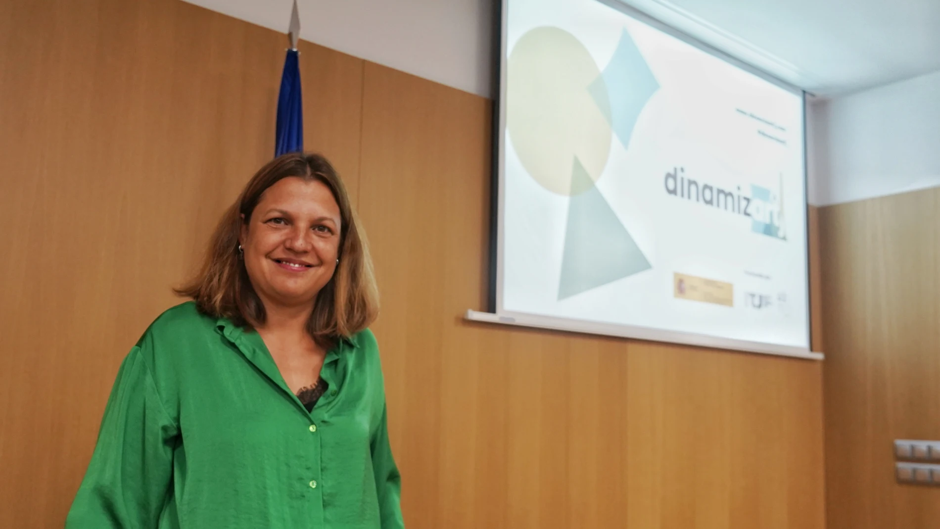 La directora de la Fundación Ciudad de la Energía, Yasodhara López, presenta el proyecto