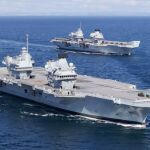 El helicóptero siniestrado había partido del portaaviones HMS Queen Elizabeth