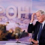 France's newly appointed Prime Minister Michel Barnier on French TV news broadcast