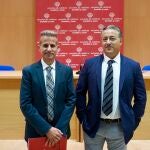 Leandro Roldán junto a Ricardo Bernardo Redondo antes de la rueda de prensa
