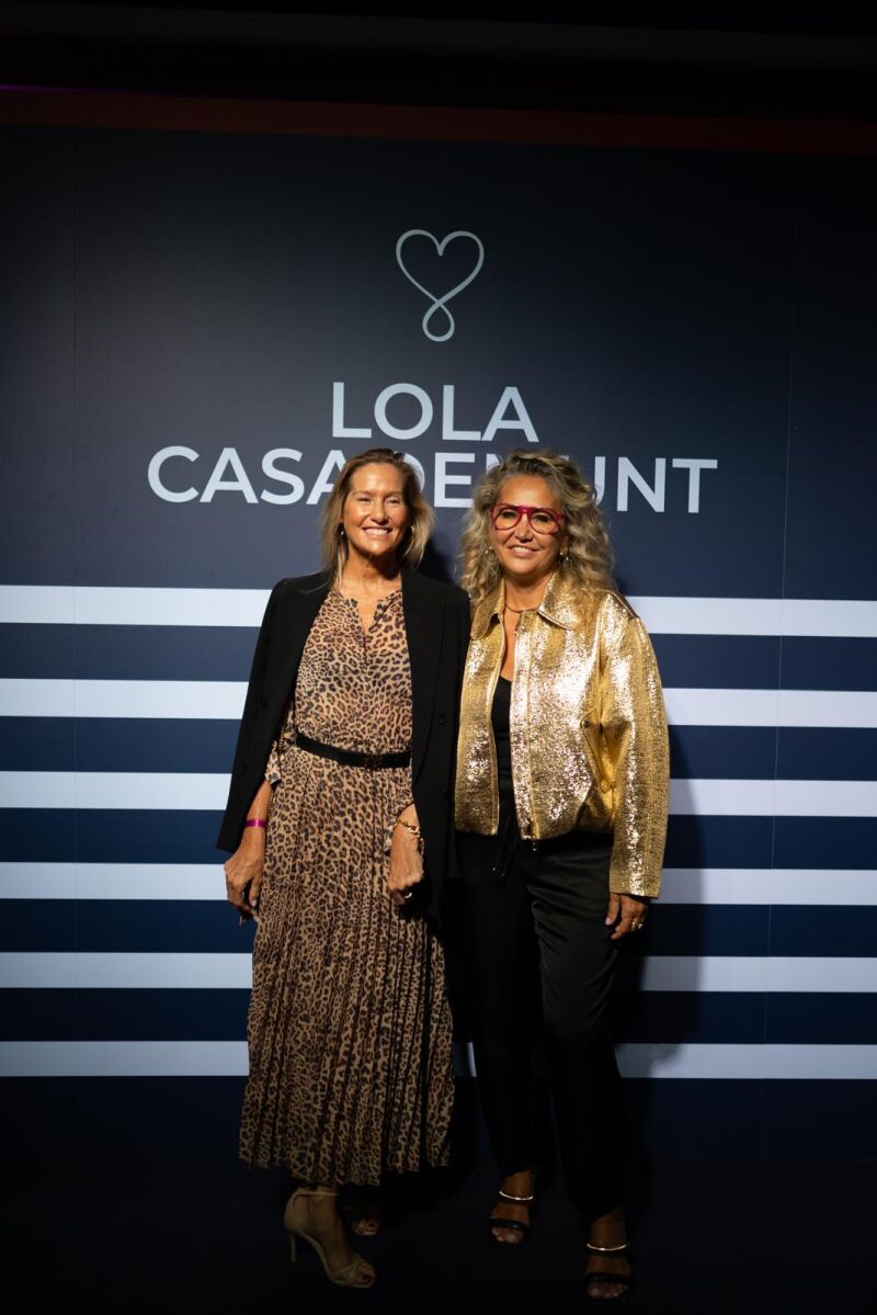 Fiona Ferrer y Maite Casademunt durante el evento de Lola Casademunt