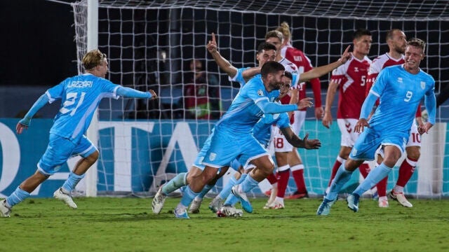 San Marino celebrando un gol