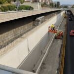 Las obras en la ronda de Dalt de Barcelona 