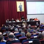 El rector de la Universidad de Sevilla, Miguel Ángel Castro, este sábado durante el acto de apertura del curso académico.