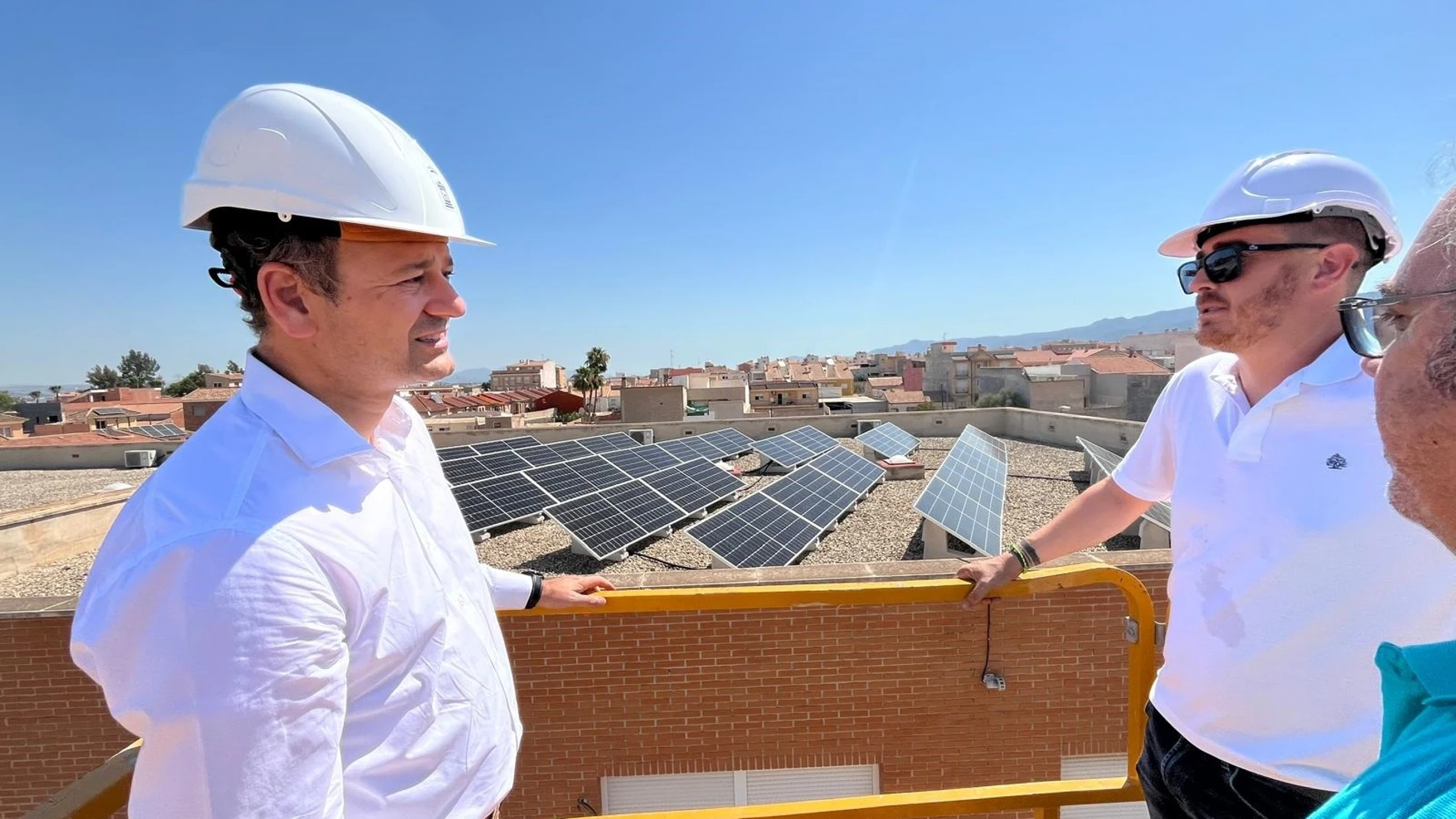 Visita a las obras del concejal de Pedanías y Vertebración Territorial, Marco Antonio Fernández