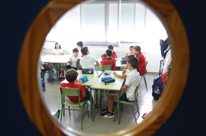 Vuelta al cole en Madrid. Colegio Daoiz y Velarde de Alcobendas. © Jesús G. Feria.