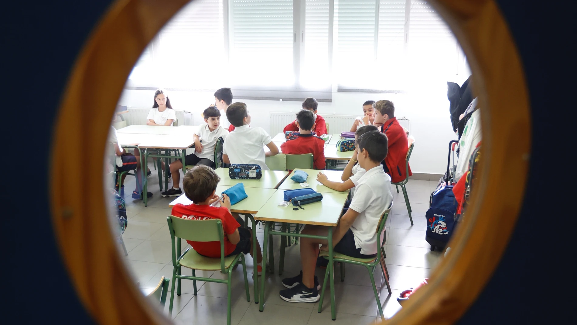 Vuelta al cole en Madrid. Colegio Daoiz y Velarde de Alcobendas. © Jesús G. Feria.