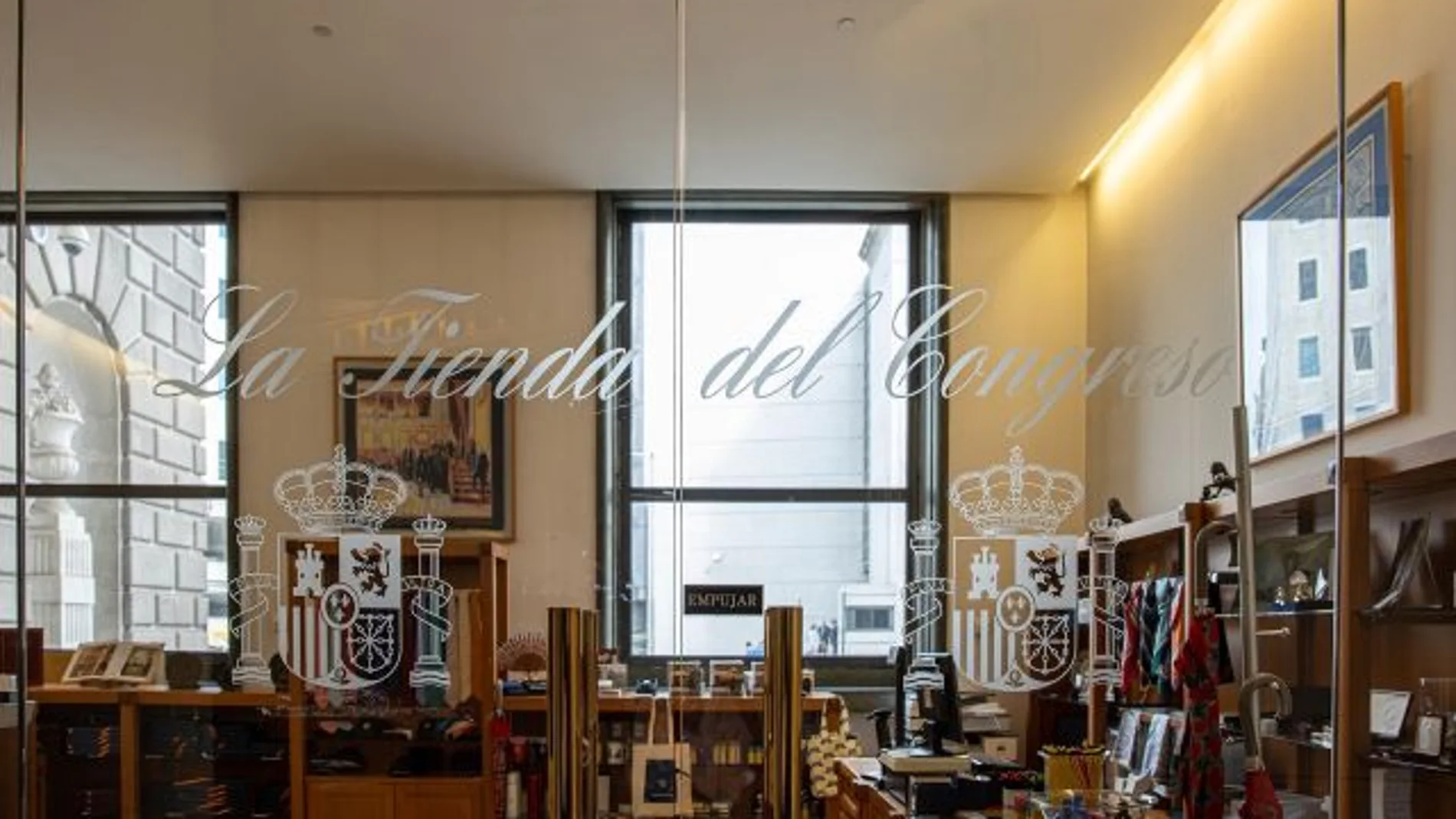 Imagen de la tienda del Congreso de los Diputados
