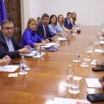 Reunión ayer de la mesa de diálogo social de la Comunitat, presidida por Mazón y con la presencia de la patronal y los sindicatos