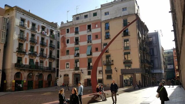 El Fossar de les Moreres, en el barrio barcelonés del Born