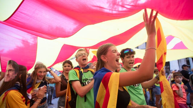 Una imagen tomada en la última Diada, el miércoles pasado