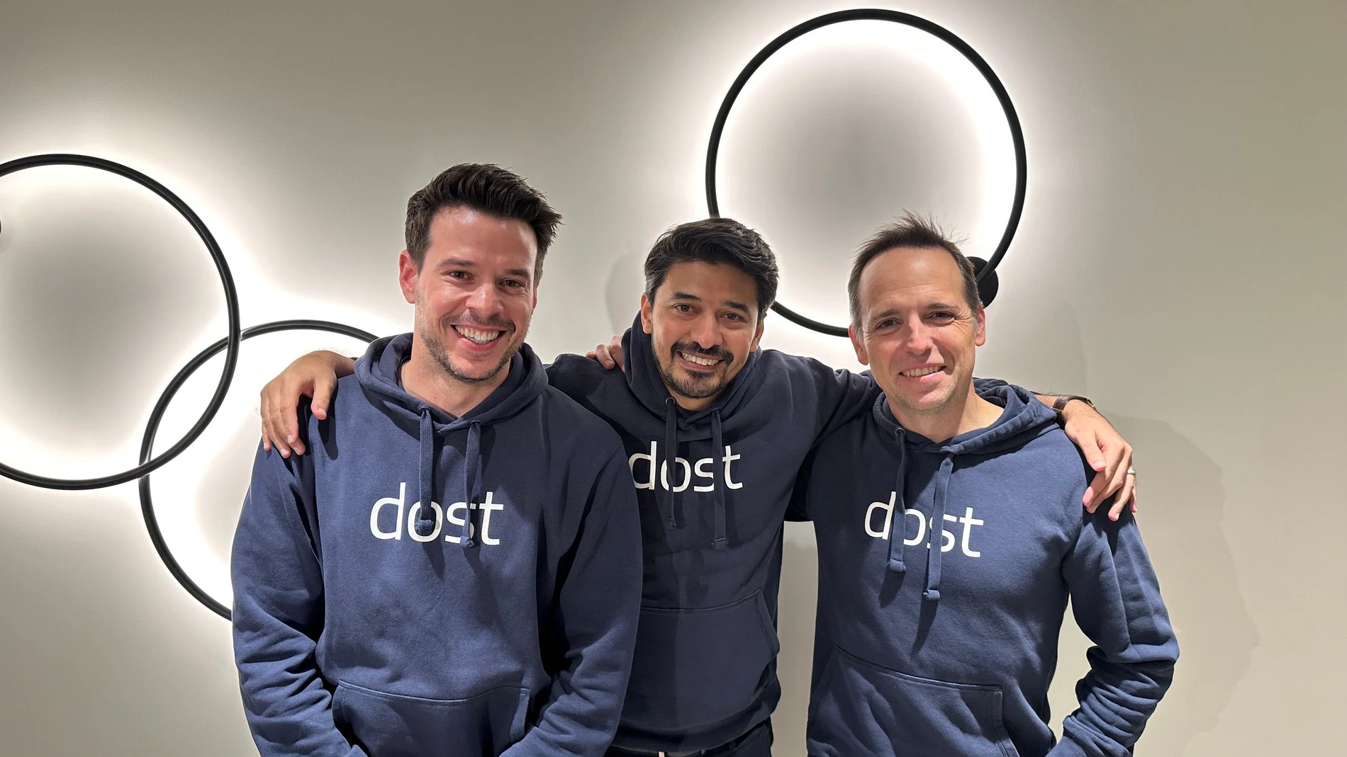 Los tres fundadores de Dost