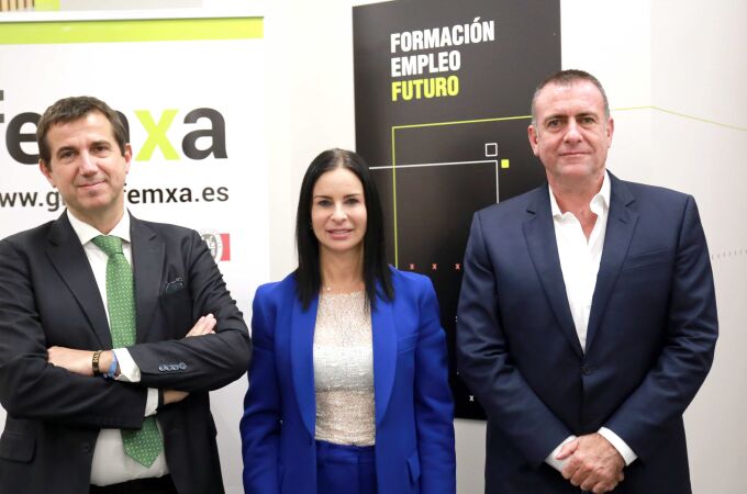 José A. Dafonte, Patricia García y José Manuel Campos, socios fundadores de