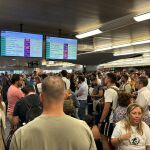 La estación de Atocha, esta misma tarde