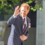 Prince HARRY, Duke of Sussex, arrives at St Paul's Cathedral ahead of 10th Anniversary Service for Invictus Games