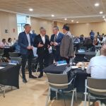 El presidente de la Diputación de Zamora, Javier Faúndez, visita la misión comercial de Fromago