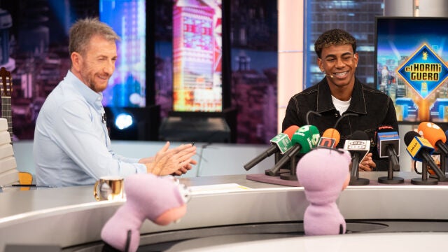 Lamine Yamal en su visita a "El Hormiguero"