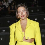 Alba Díaz con uno de los looks más arriesgados del 'front row' de Jcpajares.