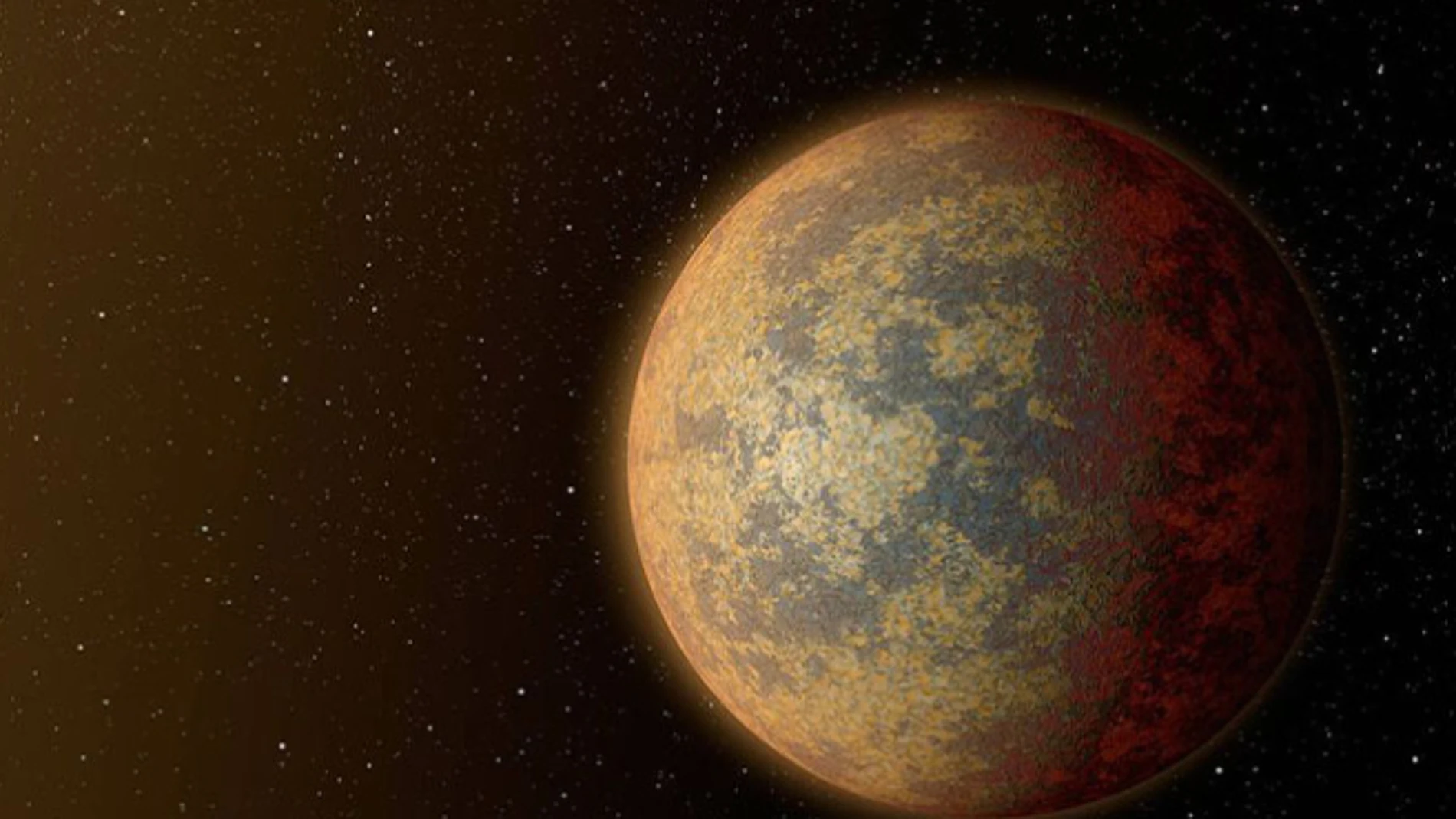 Recreación de la NASA del exoplaneta YZ Ceti b