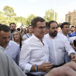 Alberto Núñez Feijóo durante su última visita en la Feria de Albacete: 14/09/2023