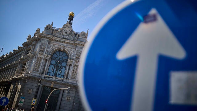 Fachada del edificio del Banco de España.