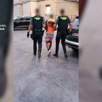 Imagen del detenido por provocar trece incendios forestales en la provincia de Alicante