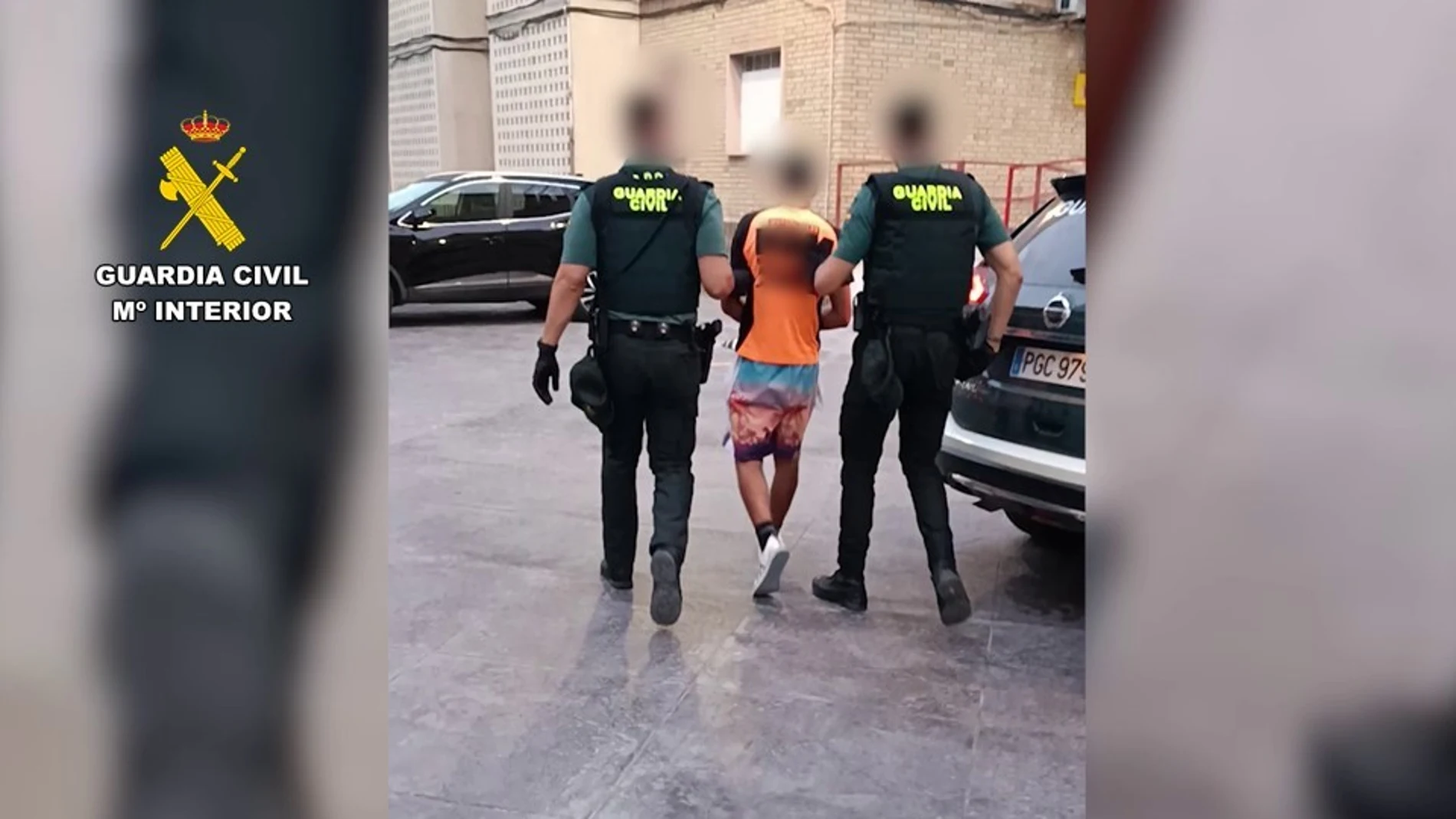 Imagen del detenido por provocar trece incendios forestales en la provincia de Alicante