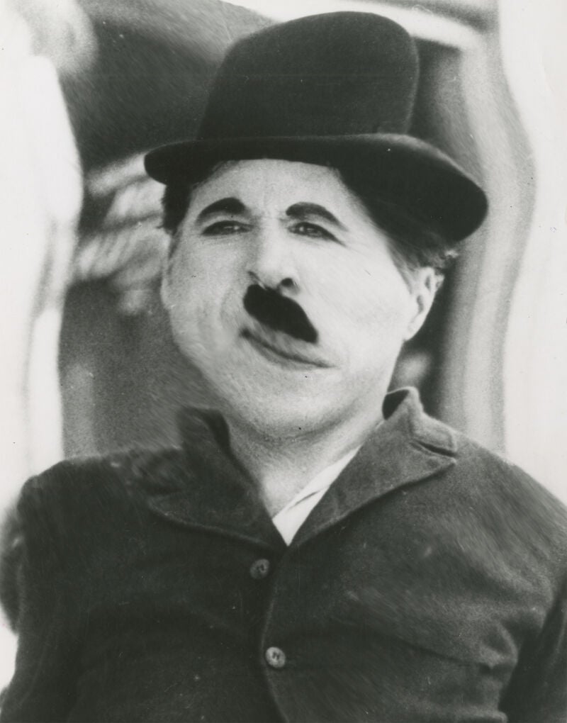 Charles Chaplin, según Weegee