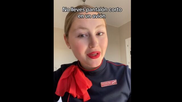 Pantalón corto avión