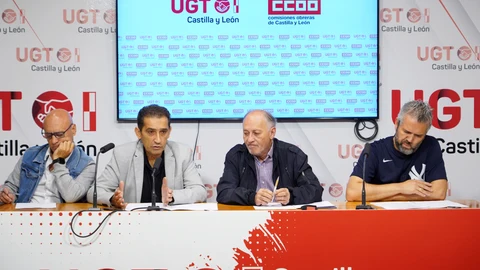 Vicente Andrés y Faustino Temprano durante la rueda de prensa