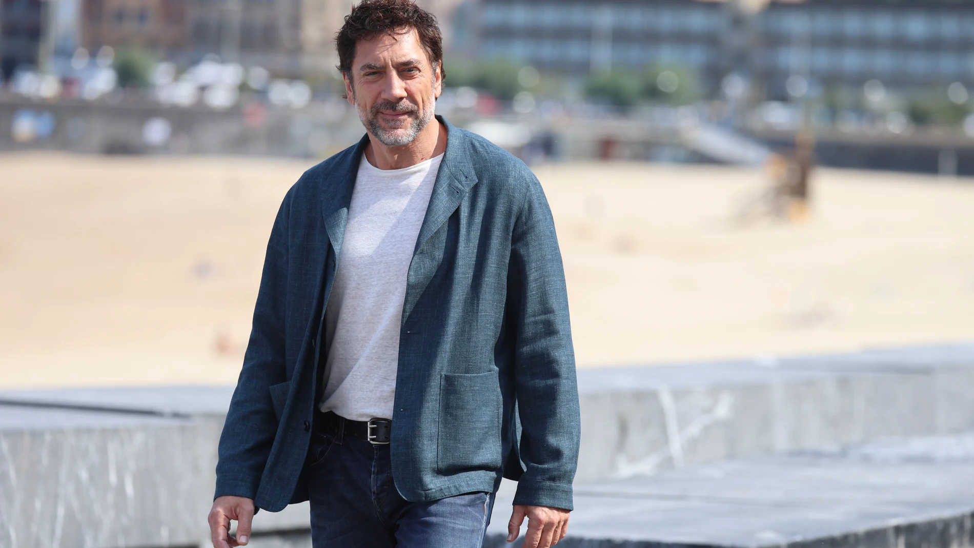 El actor Javier Bardem a su llegada al photocall, a 20 de septiembre de 2024, en San Sebastián (España). FAMOSOS;ACTOR;PREMIO DONOSTIA;MEDIOS Raúl Terrel / Europa Press 20/09/2024