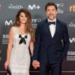 Penélope Cruz y Javier Bardem en el Festival de San Sebastián 2024.