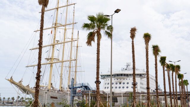 Imagen del puerto de Málaga