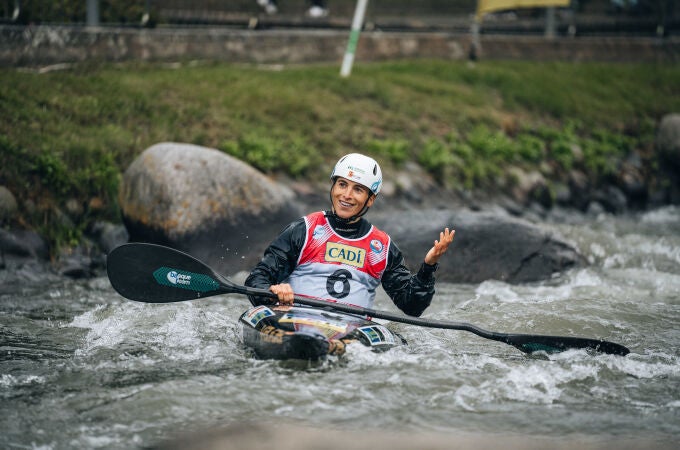 Maialen Chourraut, oro en la Copa del Mundo de Canoa eslalon de la Seu