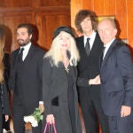 Gunilla Von Bismark,Francisco Ortiz,Elisabeth Dutu during burial LuisOrtiz in San pedro de Alcantara 21 September 2024