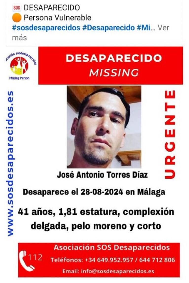 Cartel de SOS Desaparecidos