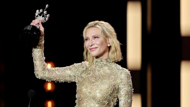 Cate Blanchett recibe el premio honorífico en el Festival de San Sebastián.