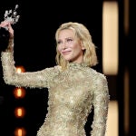 Cate Blanchett recibe el premio honorífico en el Festival de San Sebastián.