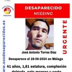 Buscan en Málaga a un hombre que lleva desaparecido desde finales de agosto