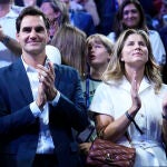 Roger y Mirka Federer, en la pasada Laver Cup