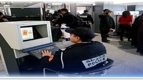 Control de pasajeros en un aeropuerto marroquí