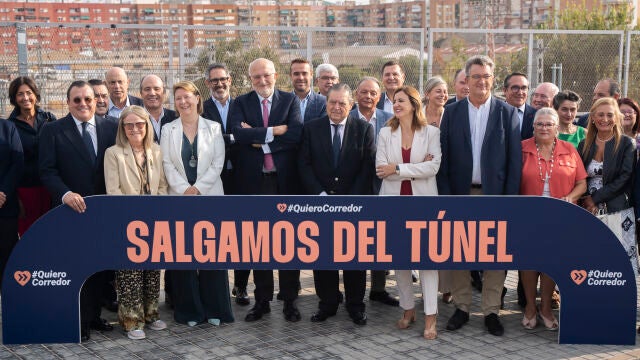 Empresarios, Consell y Ayuntamiento piden que se acelere el Corredor Mediterráneo 