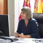 La alcaldesa de Cartagena y presidenta de la FEMP, Noelia Arroyo, participado en la reunión telemática del Pleno del Observatorio Estatal de Violencia sobre la Mujer