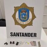 Droga intervenida - Policía Local de Santander