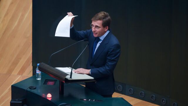 MADRID.-VÍDEO:Almeida dice que Maroto está"amortizada en términos políticos"y no ha tenido "ningún papel"en operación Campamento