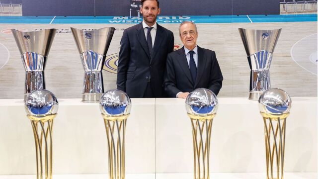 Rudy Fernández y Florentino Pérez 