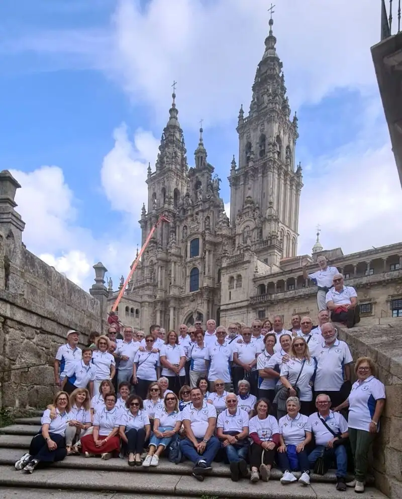 El Grupo en la Catedral de Santiago