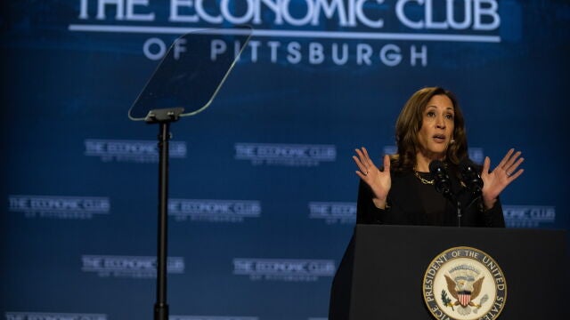 US Vice President Kamala Harris gives economic speech in Pittsburgh