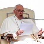 El Papa durante una audiencia general en el Vaticano