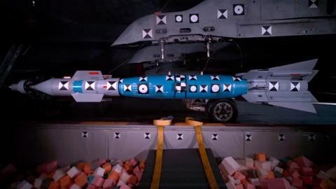 Imagen del misil durante su lanzamiento en el Claex